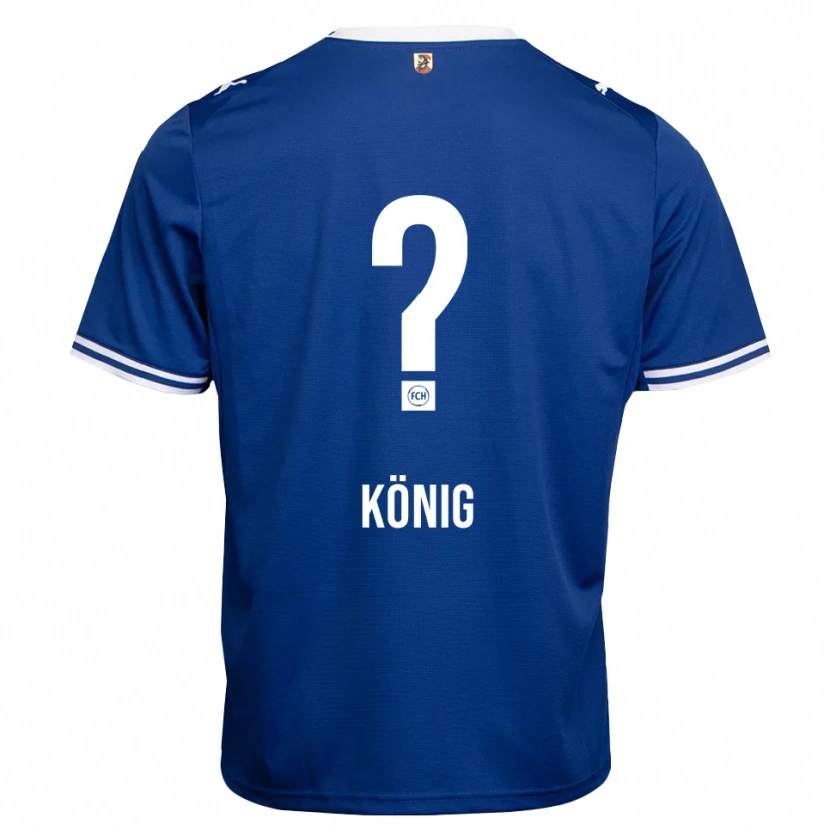 Danxen Criança Camisola Tom König #0 Azul Real Branco Alternativa 2026/27 Camisa