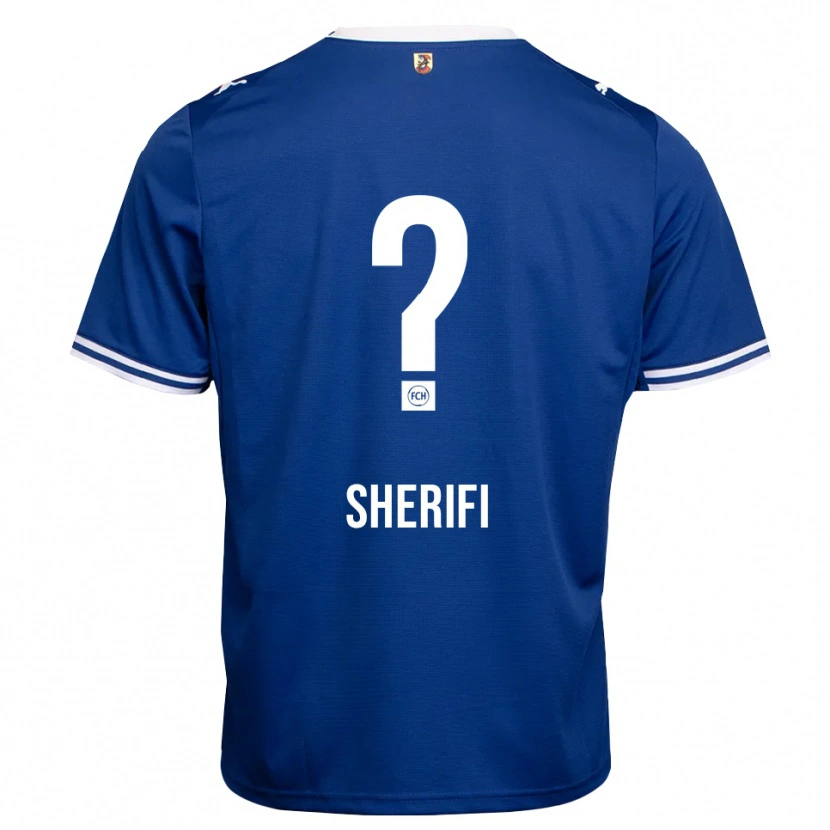 Danxen Criança Camisola Blin Sherifi #0 Azul Real Branco Alternativa 2026/27 Camisa