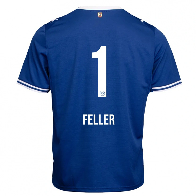 Danxen Criança Camisola Frank Feller #1 Azul Real Branco Alternativa 2026/27 Camisa