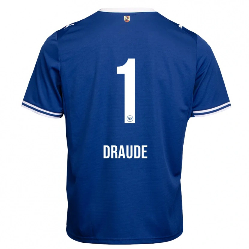 Danxen Criança Camisola Michel Draude #1 Azul Real Branco Alternativa 2026/27 Camisa