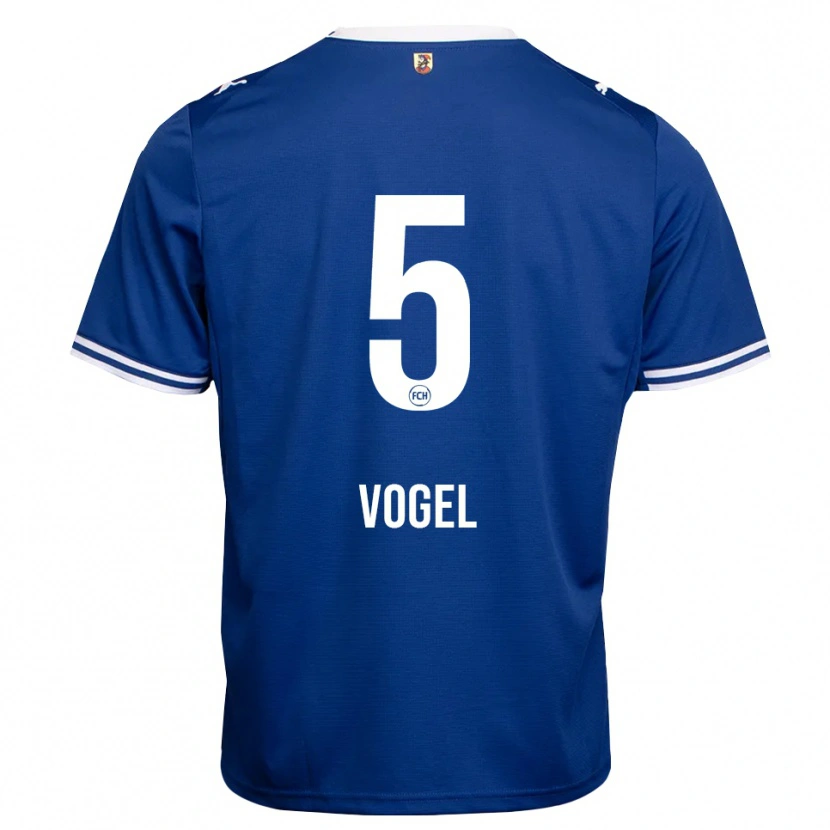 Danxen Criança Camisola Maximilian Vogel #5 Azul Real Branco Alternativa 2026/27 Camisa
