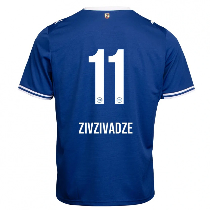 Danxen Criança Camisola Budu Zivzivadze #11 Azul Real Branco Alternativa 2026/27 Camisa