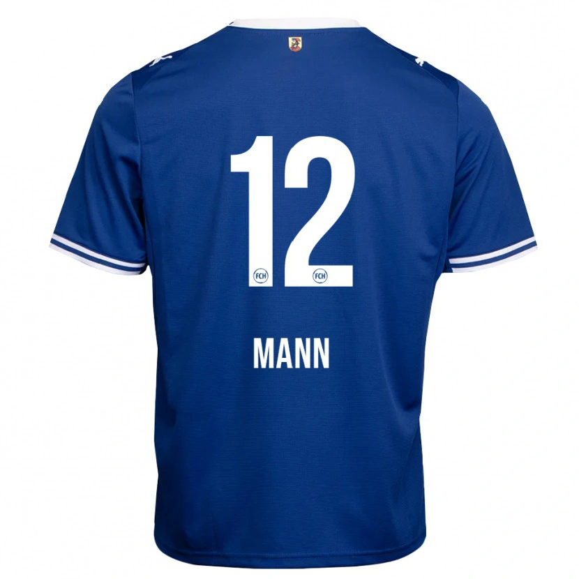 Danxen Criança Camisola Kilian Mann #12 Azul Real Branco Alternativa 2026/27 Camisa