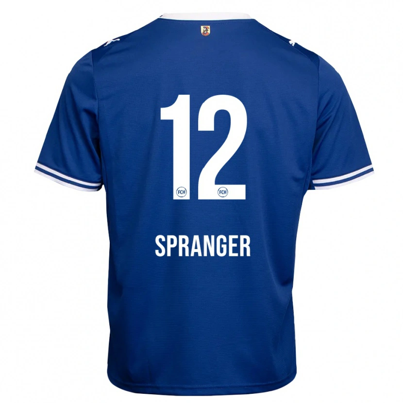 Danxen Criança Camisola Luke Spranger #12 Azul Real Branco Alternativa 2026/27 Camisa