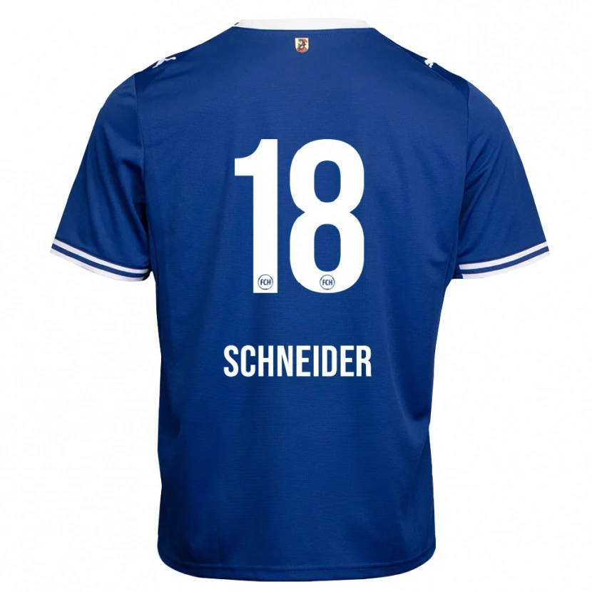 Danxen Criança Camisola Noah Schneider #18 Azul Real Branco Alternativa 2026/27 Camisa