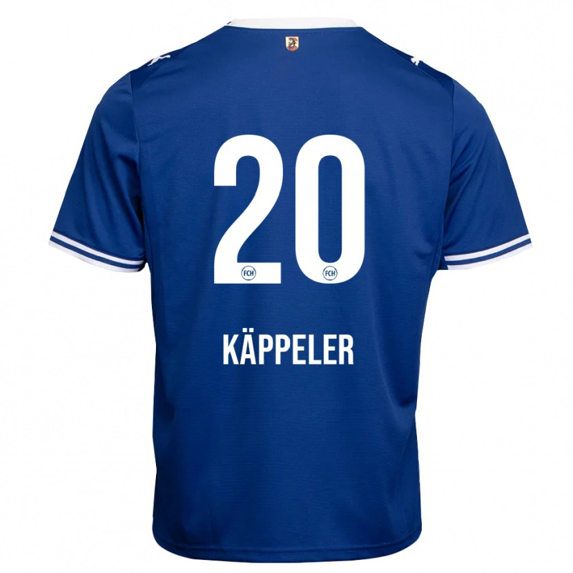 Danxen Criança Camisola Lina Käppeler #20 Azul Real Branco Alternativa 2026/27 Camisa