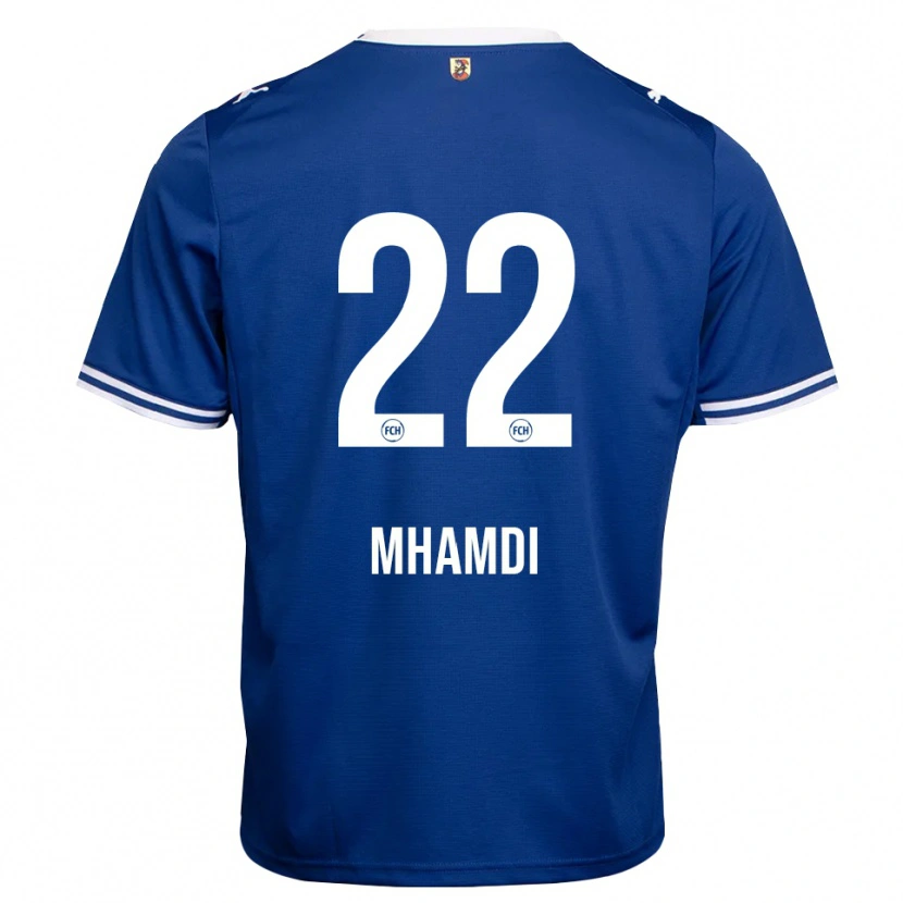 Danxen Criança Camisola Oualid Mhamdi #22 Azul Real Branco Alternativa 2026/27 Camisa