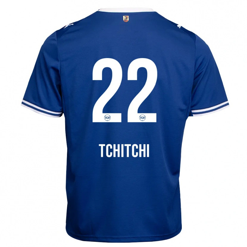 Danxen Criança Camisola Dahrel Tchitchi #22 Azul Real Branco Alternativa 2026/27 Camisa