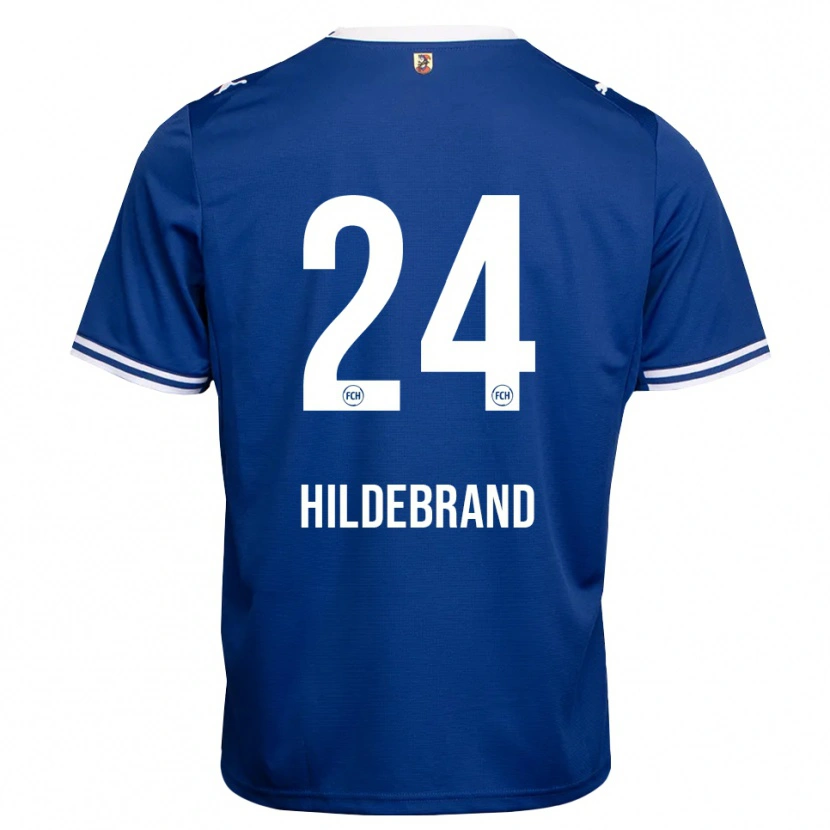 Danxen Criança Camisola Jan Hildebrandt #24 Azul Real Branco Alternativa 2026/27 Camisa