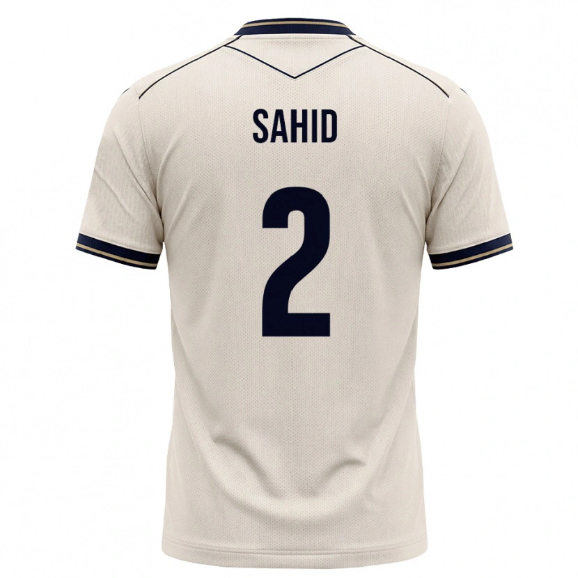Danxen Criança Camisola Mohamed Sahid #2 Branco Azul Tinta Alternativa 2026/27 Camisa