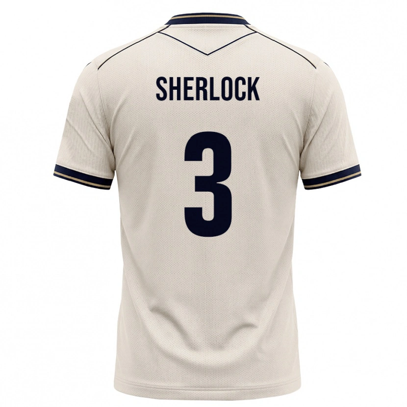 Danxen Criança Camisola Finn Sherlock #3 Branco Azul Tinta Alternativa 2026/27 Camisa