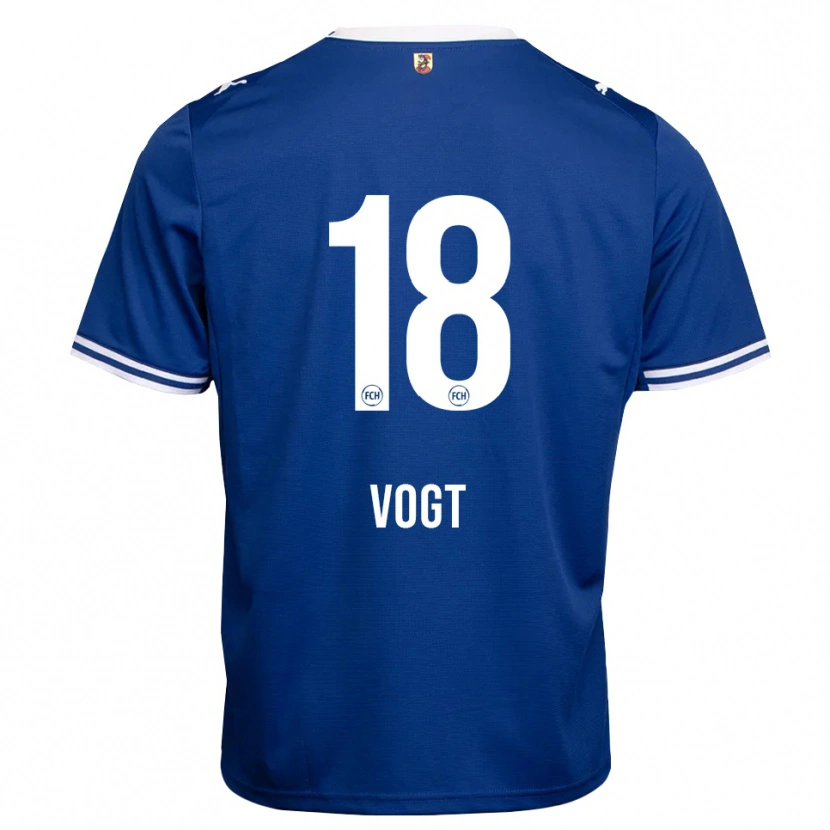 Danxen Criança Camisola Alessandro Vogt #18 Azul Real Branco Alternativa 2026/27 Camisa