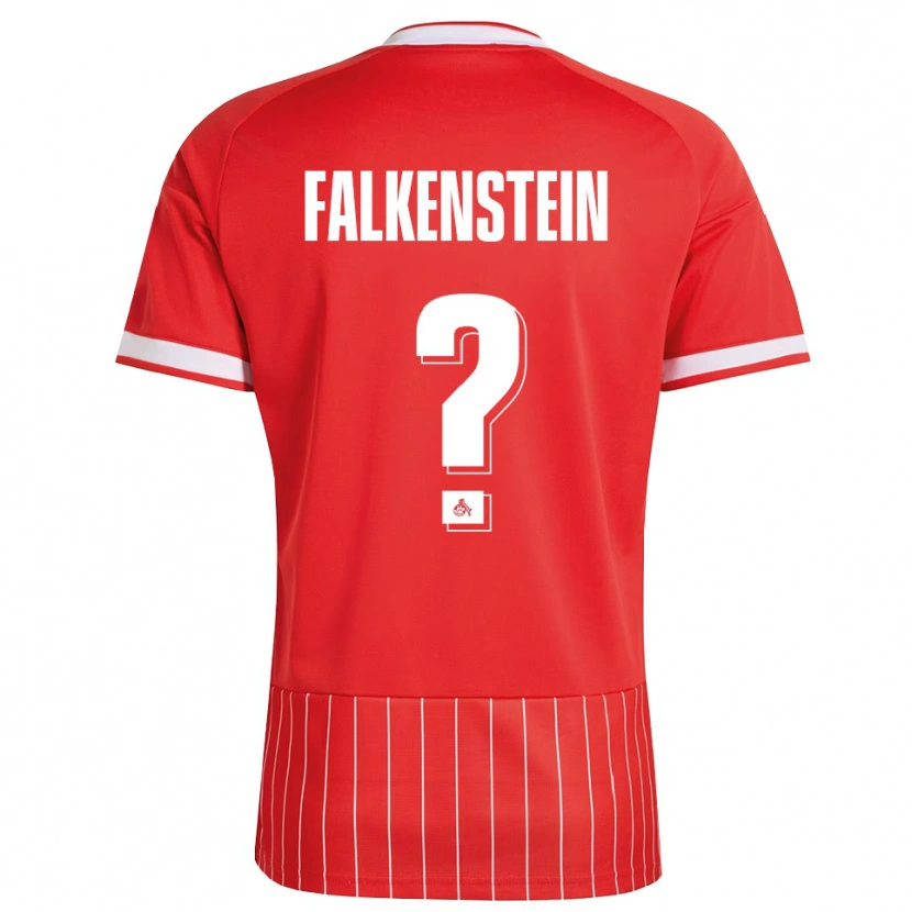 Danxen Criança Camisola Emilio Falkenstein #0 Vermelho Branco Verde Alternativa 2026/27 Camisa