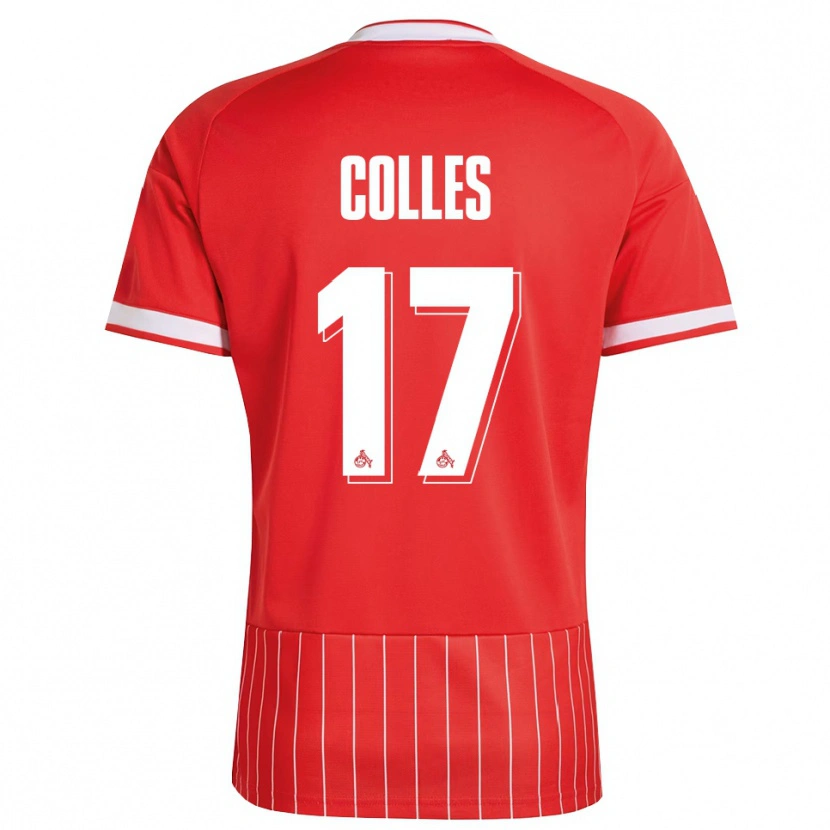 Danxen Criança Camisola Jan Colles #17 Vermelho Branco Verde Alternativa 2026/27 Camisa