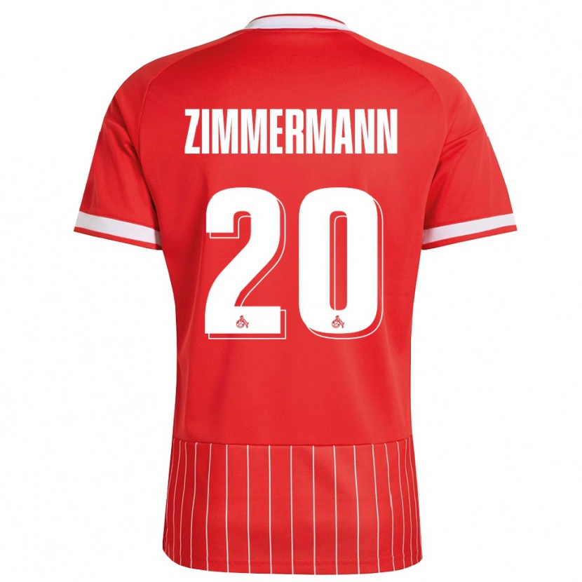 Danxen Criança Camisola Nick Zimmermann #20 Vermelho Branco Verde Alternativa 2026/27 Camisa
