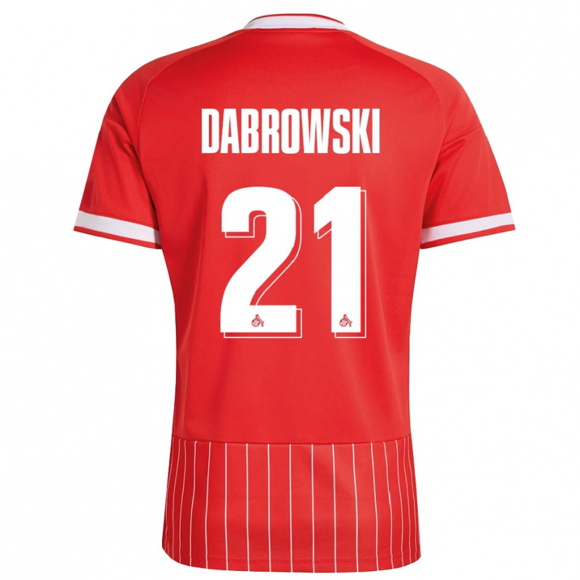 Danxen Criança Camisola Luc Dabrowski #21 Vermelho Branco Verde Alternativa 2026/27 Camisa