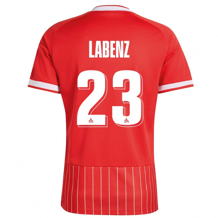 Danxen Criança Camisola Luiz Labenz #23 Vermelho Branco Verde Alternativa 2026/27 Camisa