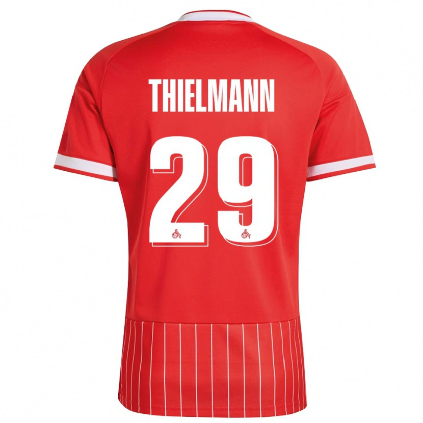Danxen Criança Camisola Jan Thielmann #29 Vermelho Branco Verde Alternativa 2026/27 Camisa