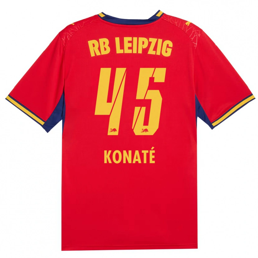 Danxen Criança Camisola Samba Konaté #45 Vermelho Amarelo Azul Real Alternativa 2026/27 Camisa
