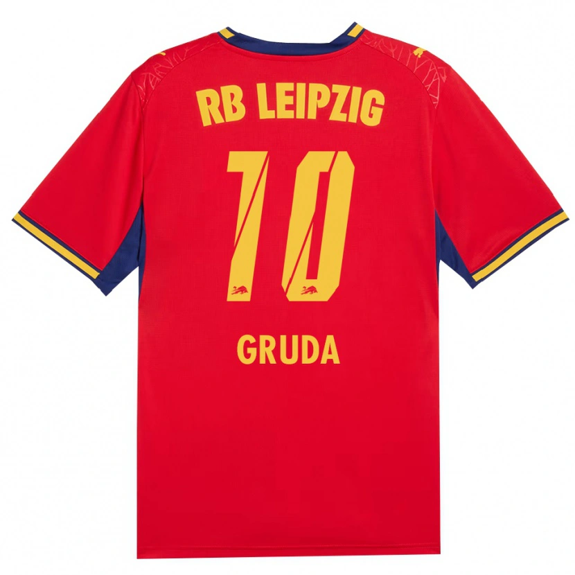 Danxen Criança Camisola Brajan Gruda #10 Vermelho Amarelo Azul Real Alternativa 2026/27 Camisa