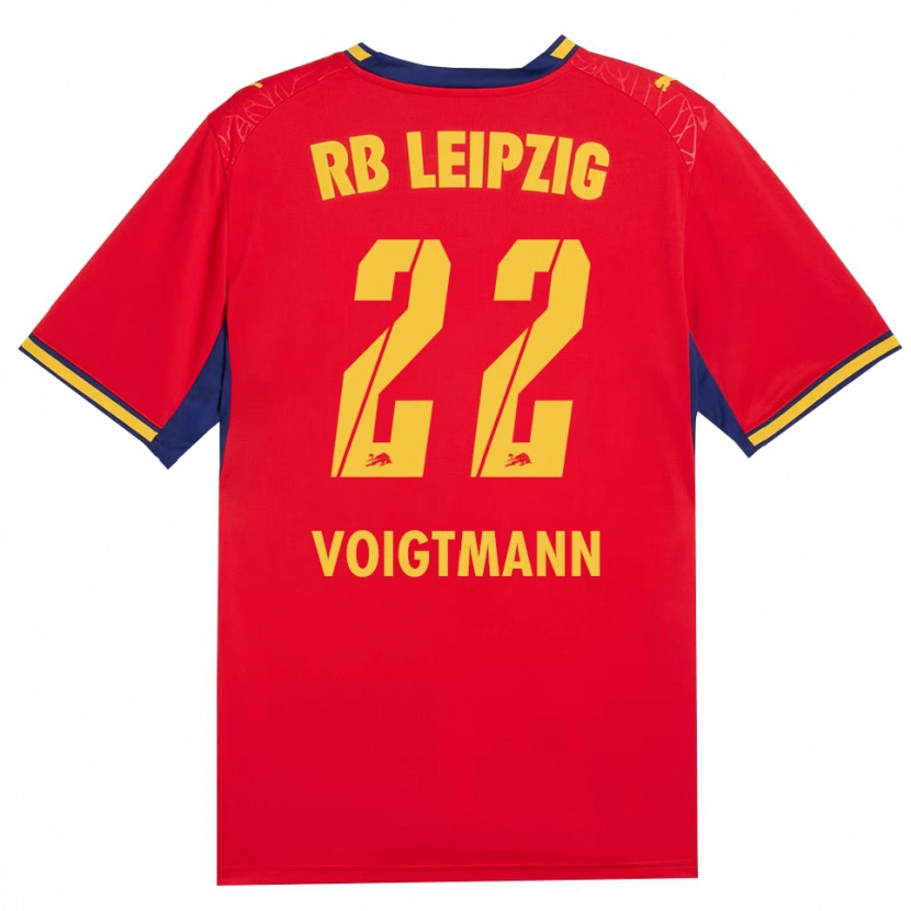 Danxen Criança Camisola Alexander Voigtmann #22 Vermelho Amarelo Azul Real Alternativa 2026/27 Camisa