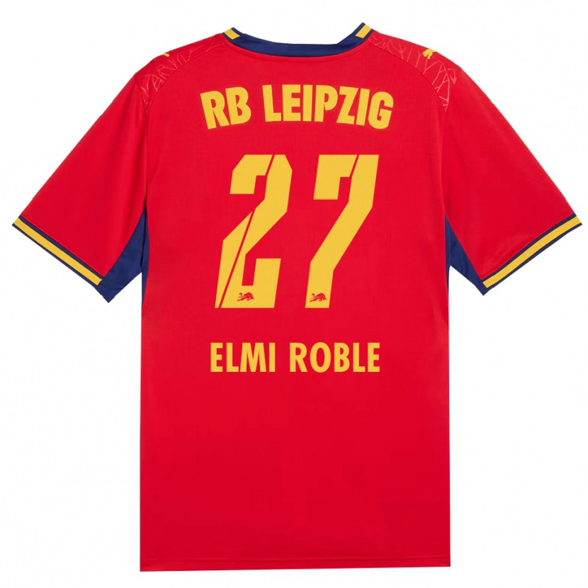 Danxen Criança Camisola Alinur Elmi Roble #27 Vermelho Amarelo Azul Real Alternativa 2026/27 Camisa
