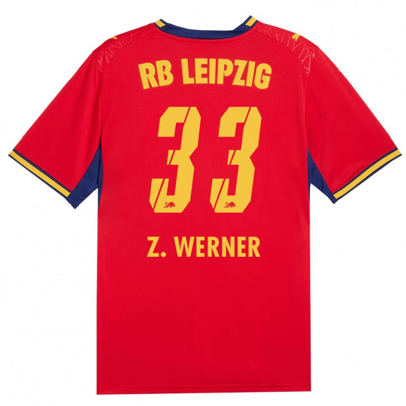 Danxen Criança Camisola Zoé Werner #33 Vermelho Amarelo Azul Real Alternativa 2026/27 Camisa
