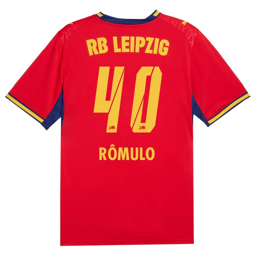 Danxen Criança Camisola Rômulo José Cardoso Da Cruz #40 Vermelho Amarelo Azul Real Alternativa 2026/27 Camisa