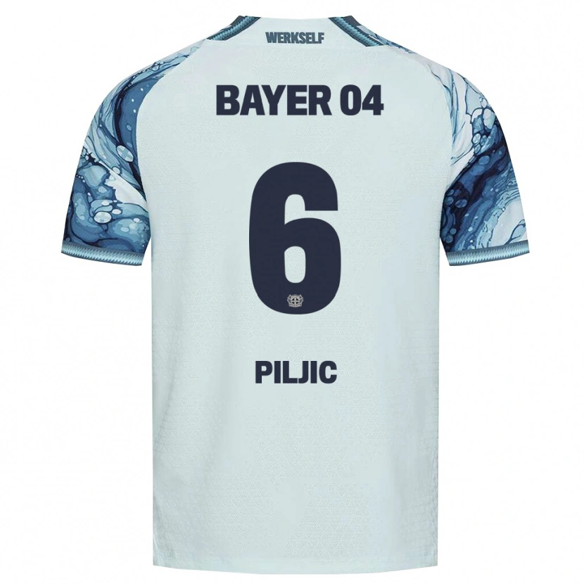 Danxen Criança Camisola Katharina Piljic #6 Verde Escuro Preto Alternativa 2026/27 Camisa