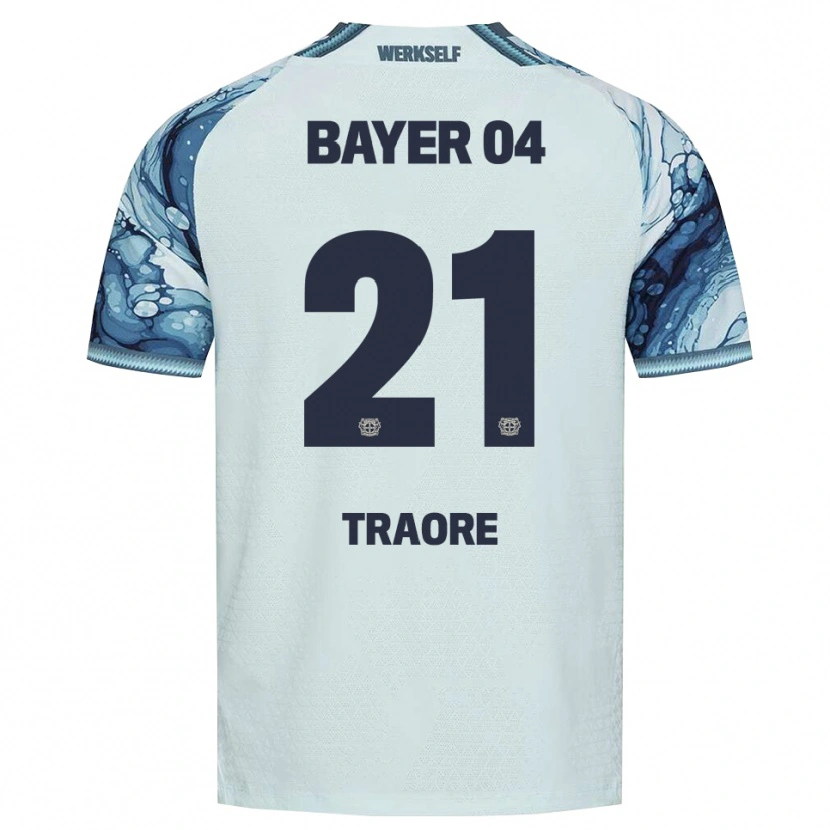 Danxen Criança Camisola Amaël-Demba Traoré #21 Verde Escuro Preto Alternativa 2026/27 Camisa
