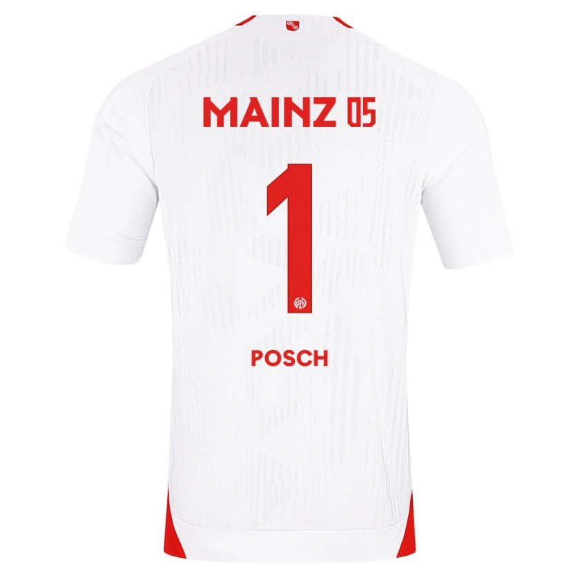 Danxen Criança Camisola Daniel Posch #1 Branco Vermelho Amarelo Alternativa 2026/27 Camisa