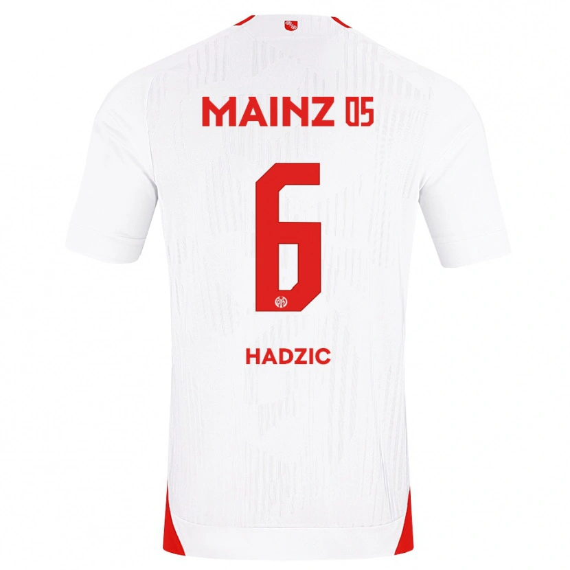 Danxen Criança Camisola Zinedine Hadzic #6 Branco Vermelho Amarelo Alternativa 2026/27 Camisa