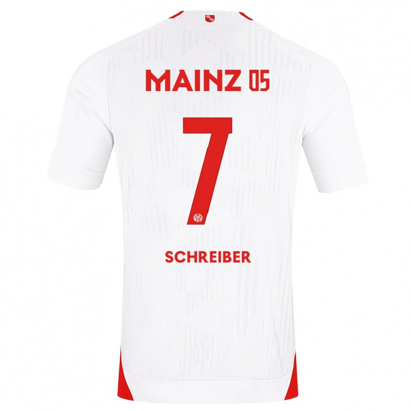 Danxen Criança Camisola Max Schreiber #7 Branco Vermelho Amarelo Alternativa 2026/27 Camisa