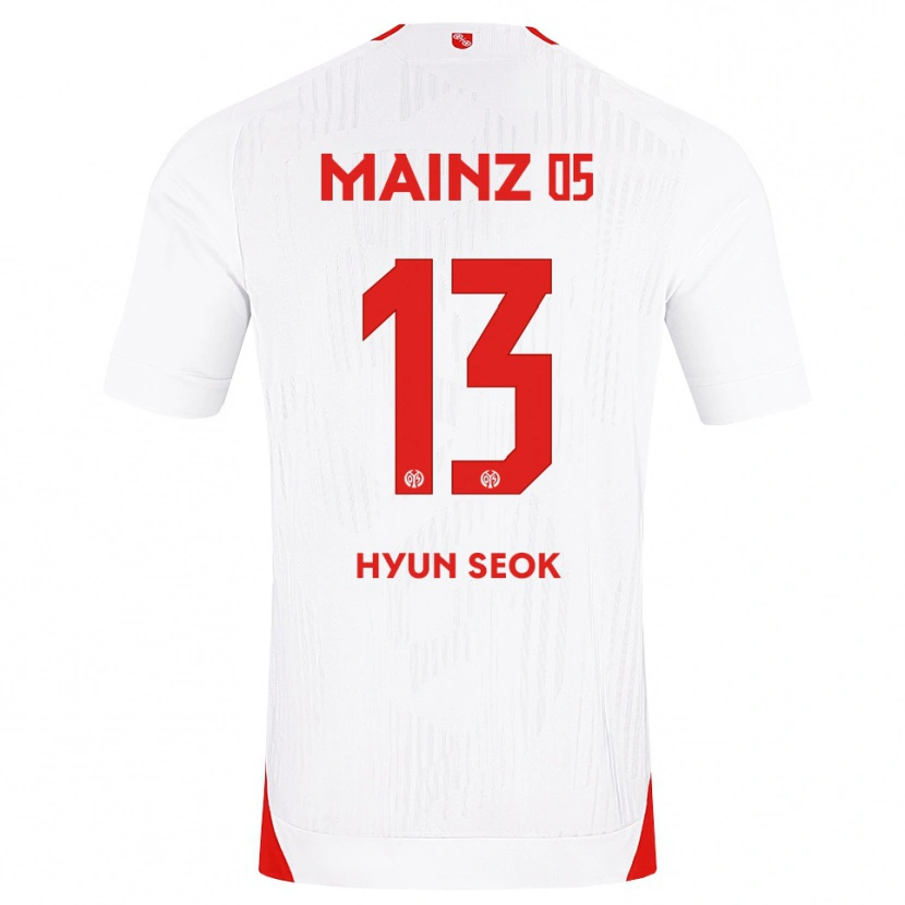 Danxen Criança Camisola Hyun-Seok Hong #13 Branco Vermelho Amarelo Alternativa 2026/27 Camisa