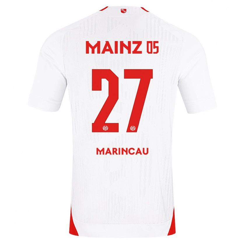 Danxen Criança Camisola Emanuel Marincău #27 Branco Vermelho Amarelo Alternativa 2026/27 Camisa