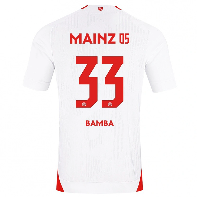 Danxen Criança Camisola Mokesse Bamba #33 Branco Vermelho Amarelo Alternativa 2026/27 Camisa