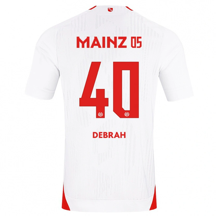 Danxen Criança Camisola Jeremiah Debrah #40 Branco Vermelho Amarelo Alternativa 2026/27 Camisa