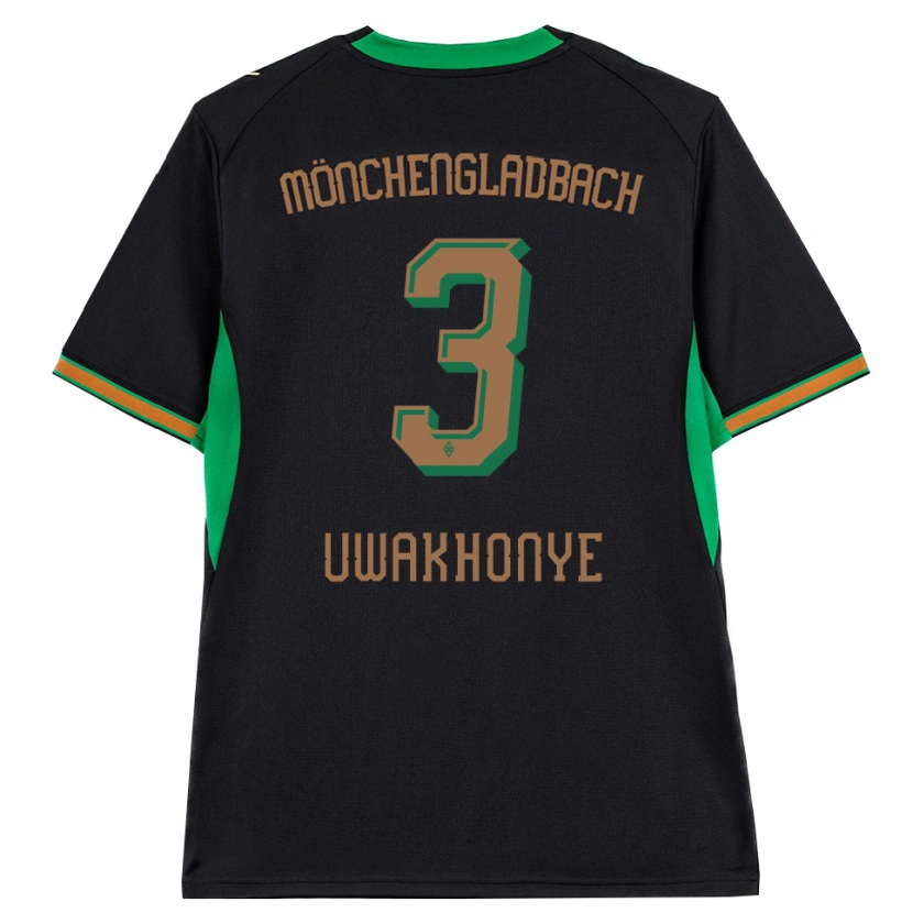Danxen Criança Camisola Joshua Uwakhonye #3 Preto Laranja Verde Marrom Alternativa 2026/27 Camisa
