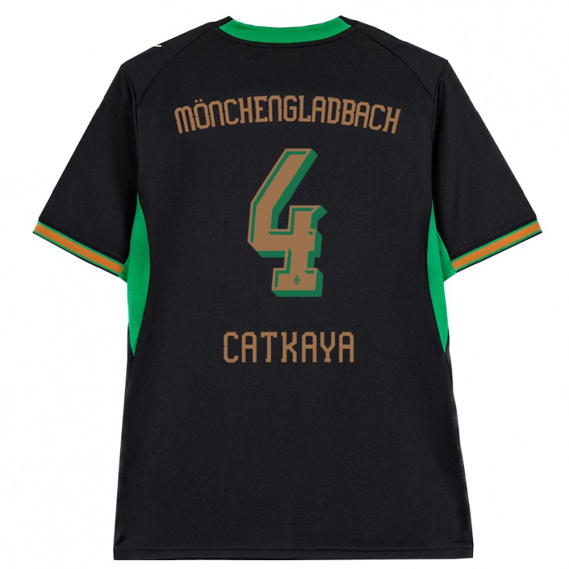 Danxen Criança Camisola Talha Catkaya #4 Preto Laranja Verde Marrom Alternativa 2026/27 Camisa