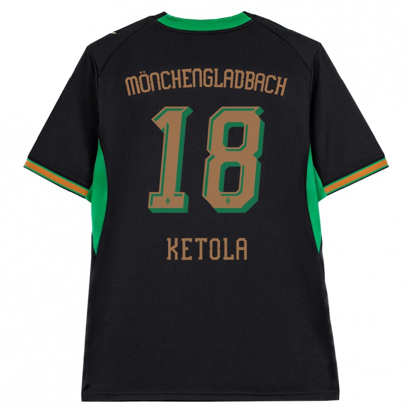 Danxen Criança Camisola Sulo Ketola #18 Preto Laranja Verde Marrom Alternativa 2026/27 Camisa