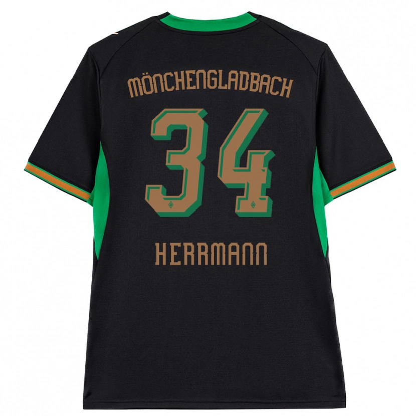 Danxen Criança Camisola Charles Herrmann #34 Preto Laranja Verde Marrom Alternativa 2026/27 Camisa
