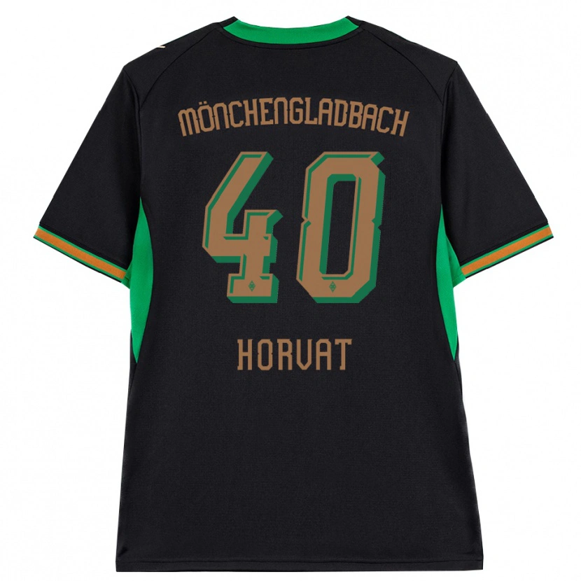 Danxen Criança Camisola Niko Horvat #40 Preto Laranja Verde Marrom Alternativa 2026/27 Camisa