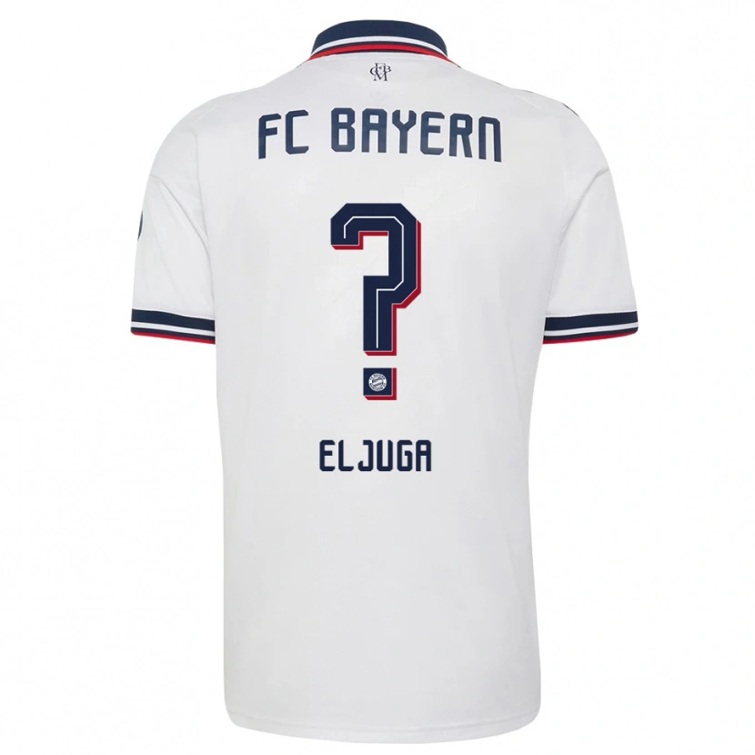 Danxen Criança Camisola Gabriel Eljuga #0 Cinza Branco Vermelho Alternativa 2026/27 Camisa