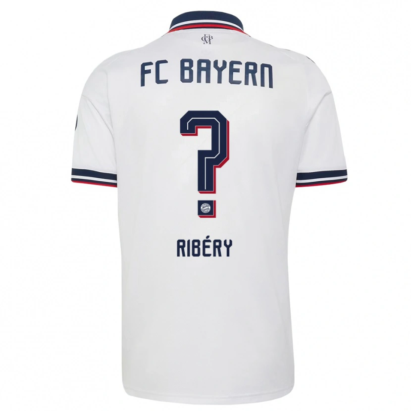 Danxen Criança Camisola Seif Ribéry #0 Cinza Branco Vermelho Alternativa 2026/27 Camisa