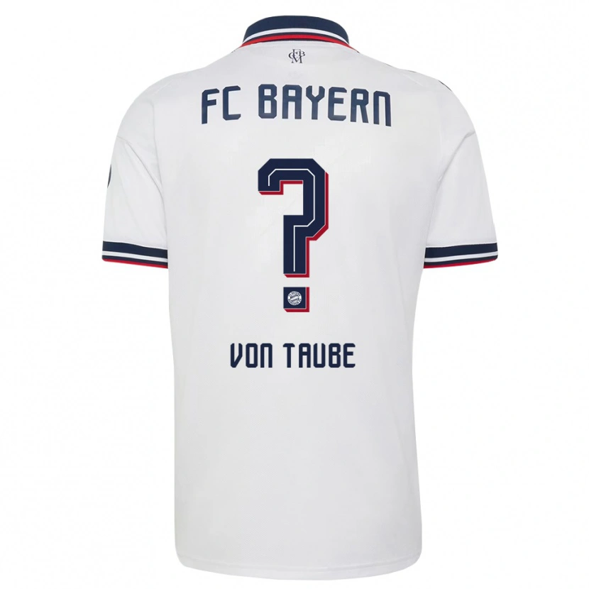 Danxen Criança Camisola Nikolas Von Taube #0 Cinza Branco Vermelho Alternativa 2026/27 Camisa