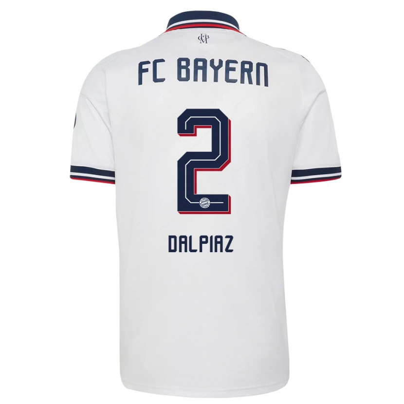Danxen Criança Camisola Magnus Dalpiaz #2 Cinza Branco Vermelho Alternativa 2026/27 Camisa