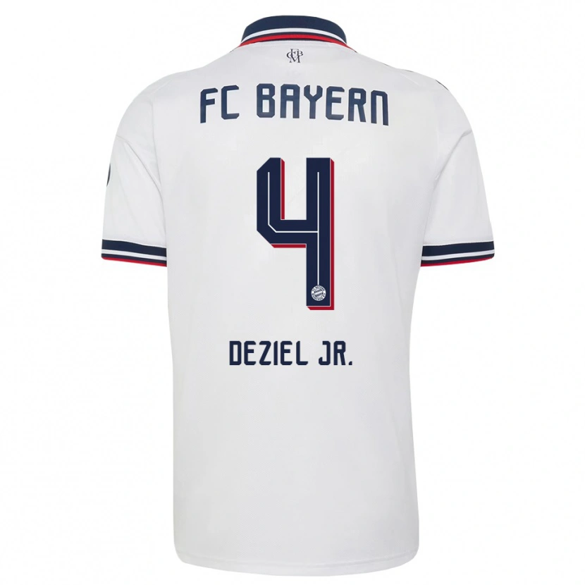 Danxen Criança Camisola Robert Deziel Jr. #4 Cinza Branco Vermelho Alternativa 2026/27 Camisa