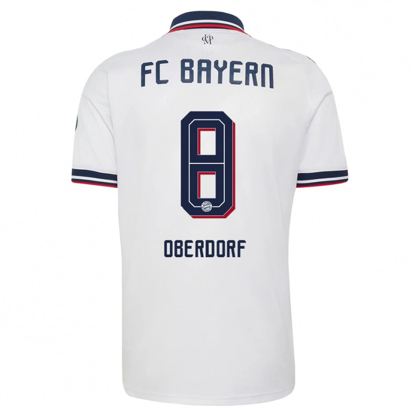 Danxen Criança Camisola Lena Oberdorf #8 Cinza Branco Vermelho Alternativa 2026/27 Camisa