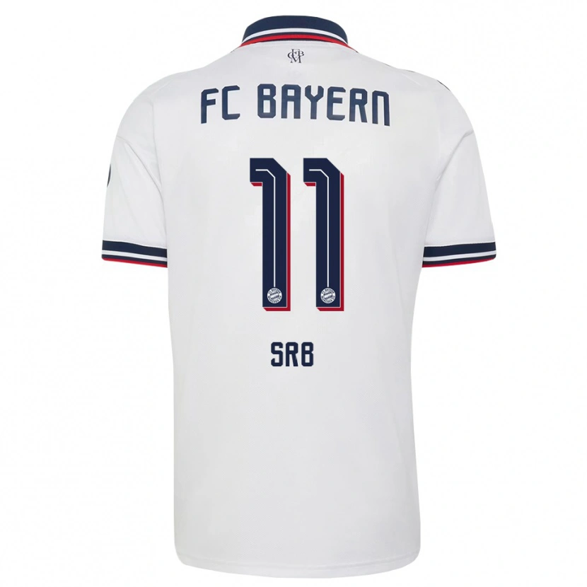 Danxen Criança Camisola Matous Srb #11 Cinza Branco Vermelho Alternativa 2026/27 Camisa