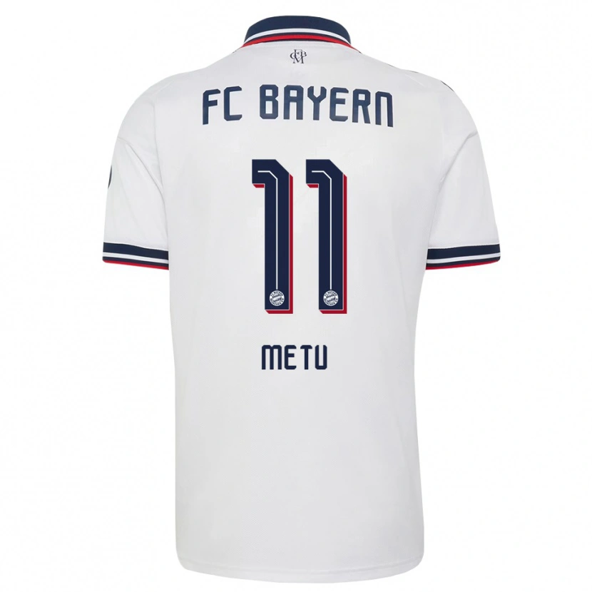 Danxen Criança Camisola Emilian Metu #11 Cinza Branco Vermelho Alternativa 2026/27 Camisa